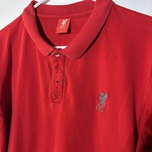 Liverpool FC‎ Men's Large Red Polo Shirt Official Licensed Soccer Football LFC